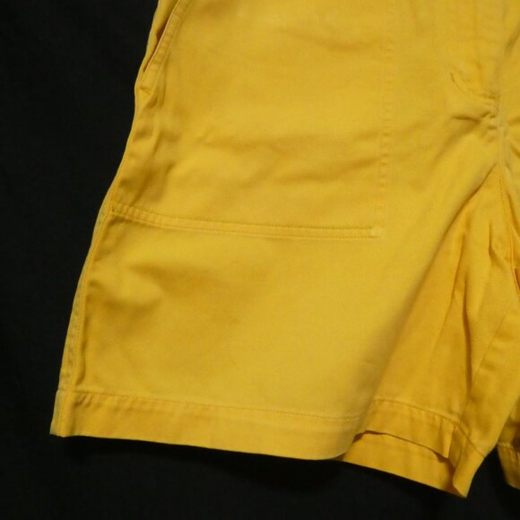 JONES NEW YORK SPORT | size 10 | Yellow Casual Shorts | 100% Cotton - Picture 6 of 16